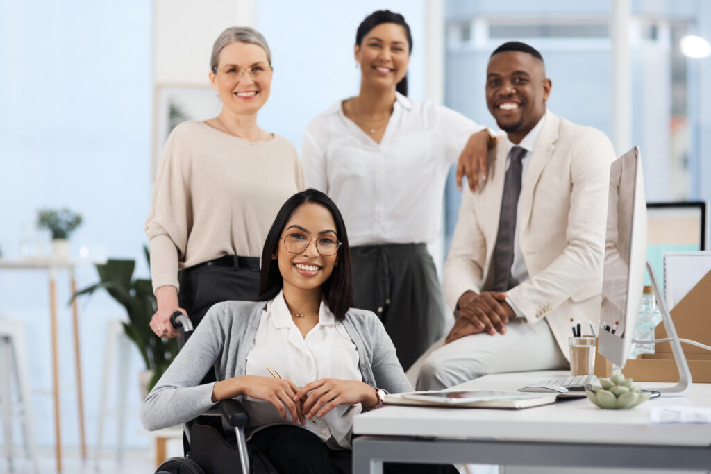 Diverse professional team supported by an employment agency and staffing experts representing job seekers who create a resume and prepare for job interview prep with expert staffing guidance
